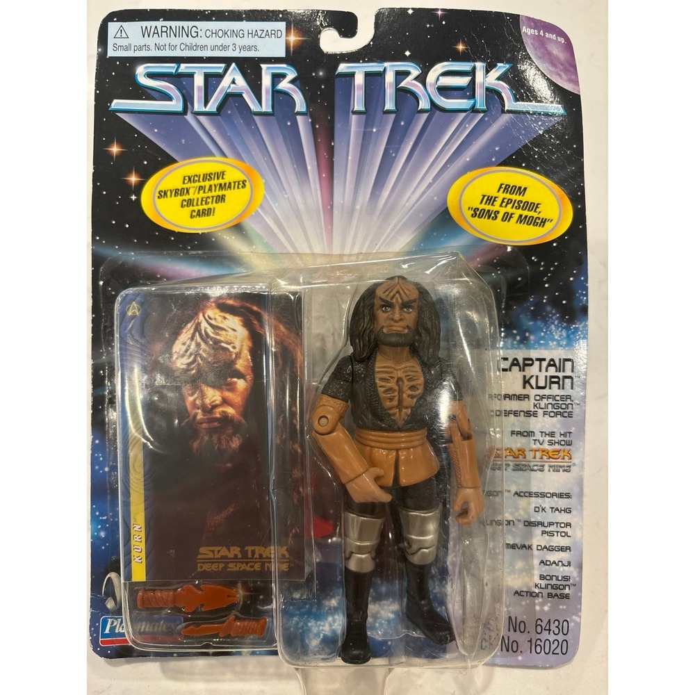 NEW !! Vintage Star Trek Action Figure By Playmates Captain Kurn